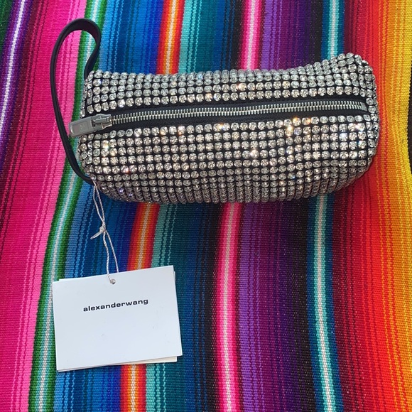 Alexander Wang Handbags - Authentic Alexander Wang Heiress Crystal Rhinestone Pencil Case Pochette